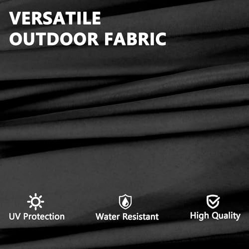 13Ft Large Patio Umbrella Outdoor Double-Sided Market Umbrella w/Easy Crank for Yard, Poolside, Deck, Black - color: Black, size: 13FT Umbrella