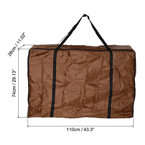 PATIKIL Chair Storage Bag, Waterproof Folding Lounge Chair Cover Carrying Case for Outdoor Camping Chair Beach Chaise Zero Gravity Chair, Brown - color: Brown