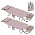 3 in 1 Women Comfort Backpack Beach Tanning Lounge Chair with Cushion Face Hole Softer Padded Adjustable Washable, Layout Sun Chair for Adults Outside Reading Sunbathing Poolside, 6 Position, 2 Pack - color: Beige / 2 Pack