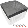Dog Playpen Cover Mesh Top - Dog Pen Cover for Pets Fits 36 Inch 4 Panels Square Plastic Exercise Pet Pen,Provide Security for Indoor Dog Pen (Playpen Not Included) - color: 36 inch 4 panel mesh cover