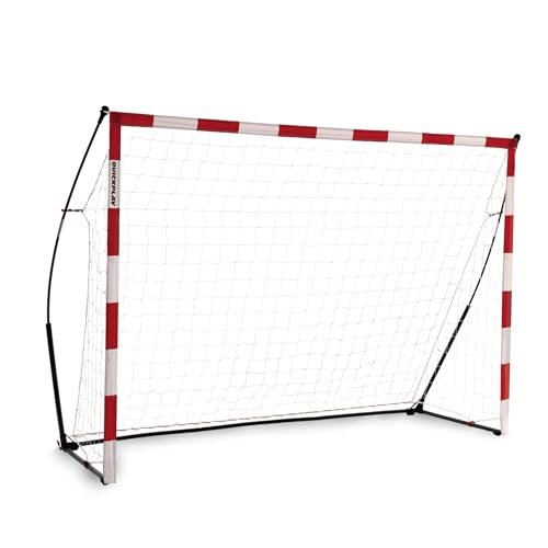 QUICKPLAY Portable Official Handball Goal 3x2m – with Weighted Base & Rubber Feet Based on KICKSTER Technology – Quick Setup for Indoor Training – Includes Carry Bag - style: 2.4 x 1.7M