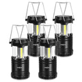 LED Camping Lantern, Battery Operated Lights, Adjustable Brightness for Camping, Power Outages, Emergencies, Outdoor Collapsible Lanterns, 4 Pack