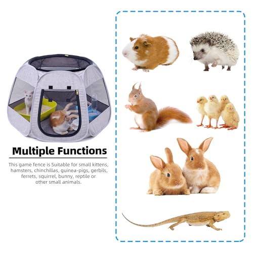 NAFU Foldable Cat Playpen, Trapezoidal Design for Better Standing, Portable Pet Tent for Indoor and Outdoor Use of Kitten and Puppy, Dog Play Enclosure, Small Animals Houses & Condos