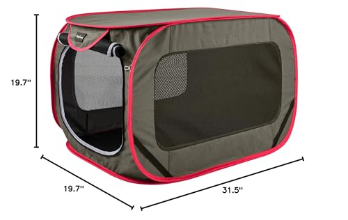32inch Small Medium Pop Up Kennel,Collapsible Travel Pet Crate, Indoor and Outdoor Portable Dog Enclosure, Portable Pet Car Seat Kennel - size: Small