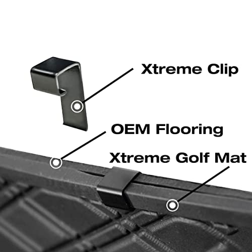 Xtreme MATS Yamaha Compatible Golf Cart Mat, Full Coverage Golf Cart Floor Liner Mat - Compatible with Yamaha Adventurer (2007-2017), G29, YDR, & Drive (Gen1) Models Only - Black with Red Trim - color: Red Trim, size: Drive/G29
