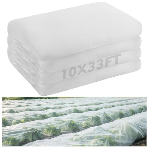 10x33ft Large Garden Netting - Ultra Fine Mesh Plant Covers to Keep Small Animals Pest Out, Bird Barrier for Protecting Vegetables Fruits Flowers Raised Beds (Without Support Pole) - size: 10 x 33 ft