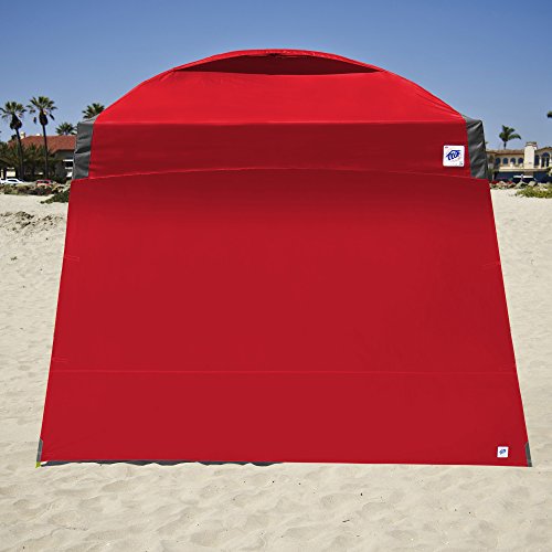 E-Z UP Single Sidewall with Screened Window, Fits 10' Angled Leg, Truss Clip Attachment, Punch - color: Punch, size: 10'