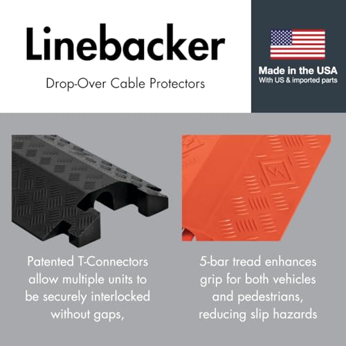 Checkers 1 Channel Industrial Drive Over Cable Protector, Drop Over for 2.25" Lines, 23k/Axle Load Capacity Hose and Cable Ramp for Heavy Duty Equipment, Made in The USA, Yellow, CP1X225-GP-DO-Y - color: Yellow, style: Drop Over
