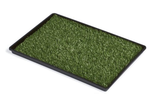Prevue Pet Products Tinkle Turf Indoor Portable Pee Turf Patch for Dogs - Realistic Grass Potty Pad, Washable Artificial Grass Mat with Draining Tray, for Indoor or Outdoor Use - Medium Dogs - size: Medium