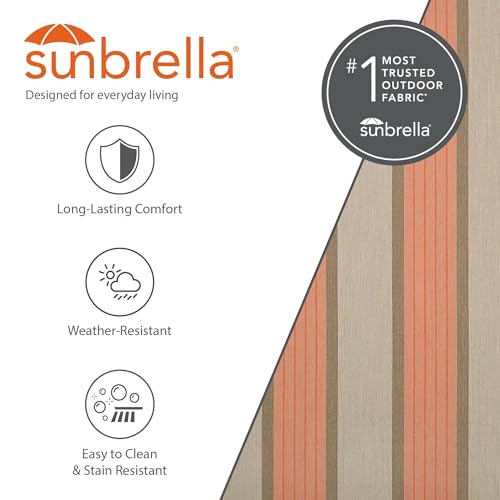 Vivere Double Sunbrella Hammock with Space-Saving Steel Stand, Heavy-Duty Portable Outdoor Hammock Set for Backyard, Patio, or Travel, Cameo - color: Cameo
