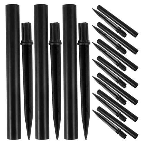 HANABASS Outdoor Ground Stakes for Solar Lights 10 Pack Landscape Lighting Spike Replacement Accessories for Garden Yard Lighting