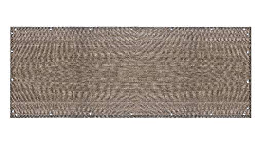 Elegant Privacy Screen for Backyard Fence, Pool, Deck, Patio, Balcony and Outdoor Paneling - Include Zip Ties (3 X 10 FT, Walnut) - color: Walnut, size: 3 X 10 FT