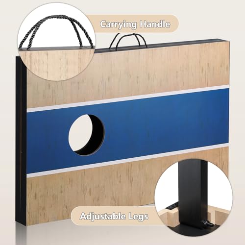 Cornhole Sets 4 x 2 ft / 3 x 2 ft with 8 Bean Bags Regulation Size, Corn Hole Games for Adults Outdoor Bean Bag Toss Game - color: 3 x 2 ft Classic