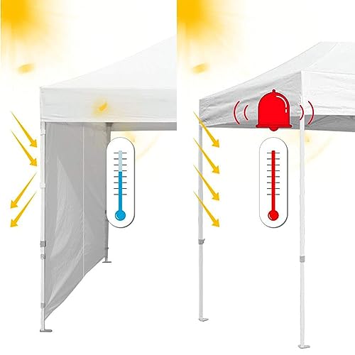 Eurmax USA 10FT Instant Canopy SunWall with Middle Zipper, Removeable Sidewall for Pop Up Canopy Tent,1 Pack Wall Only (Royal Blue) - color: royal blue, size: 10x6.7ft