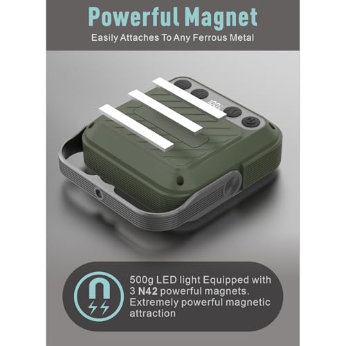 20000mAh Rechargeable LED Camping Lantern - 1600LM, QC3.0 22.5W, 4 - Color Switch, IPX5 Waterproof - Perfect for Camping, Hiking & Emergency Situations(Green) - color: Green