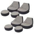 Intex Inflatable Ultra Lounge Chair With Cup Holder And Ottoman Set (4 Pack) - size: 4 Pack