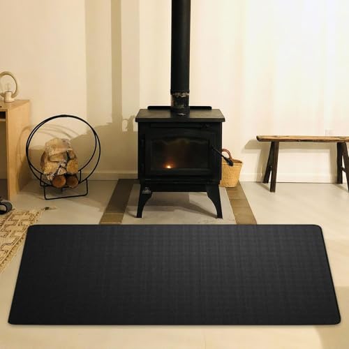 Under Grill Mat for Outdoor Grill,BBQ Mat,Indoor Fireplace Mat,Large Fireproof Deck for Patios Protecting Deck and Lawn, L - size: Large
