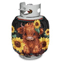 Camper Propane Tank Cover Highland Cow Outdoor 600D Heavy Duty Waterproof Covers Fits Standard 20 lb Cylinder, 13.7'' x 16.5'' for Rv Trailer - color: Highland Cow