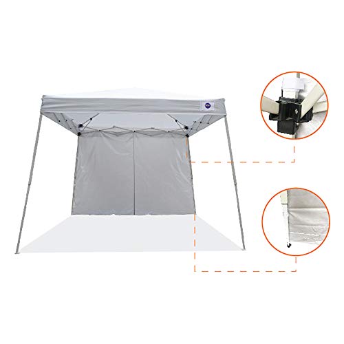 Impact Canopy 283010001 Slant Leg Canopy, White-One Sidewall - color: White, style: One Sidewall