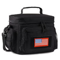 ATRIPACK Lunch Box for Men, Tactical Lunch Bag MOLLE Webbing Leakproof Insulated Large Lunch Cooler Women Adult Meal with Adjustable Shoulder Strap Durable Lunch Pail(Black) - color: Black, size: Medium