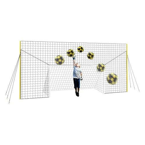 Open Goaaal 3-in-1 Soccer Training Rebounder - Soccer Goal for Volley, Passing, Training - Outdoor Sports, Backyard Games - size: Junior
