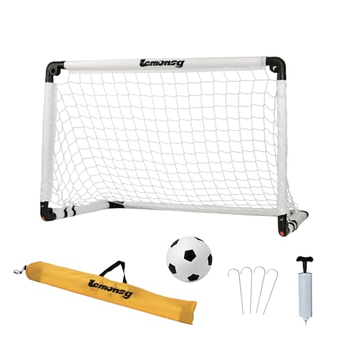 Small Soccer Goals for Kids, Foldable Mini Soccer Goal Set with Portable Soccer Net for Kids, Kid Soccer Goal for Indoor Outdoor Backyard Play, Soccer Toy Gift for Children - size: Elite White: 35.43×23.62×23.62 inch in goal+ball