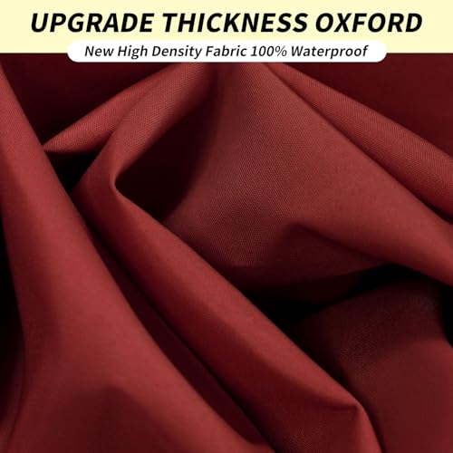 RICHIE Upgrade 10'x13' Sun Shade Sail Rectangle Canopy, Water Resistant & UV Block Sunshade for Outdoor Patio Lawn Beach Garden Carport Backyard Deck Pergola, Rust Red - color: Rust Red, size: 10'x13', style: Rectangle