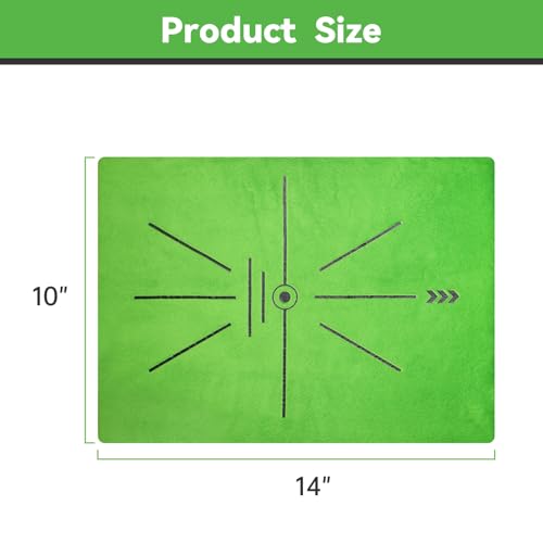 COSPORTIC Golf Hitting Mat, Golf Training Mat for Swing Path Feedback Detection Batting,Extra Replaceable Golf Practice Mat, Golf Gifts for Men Women for Home Indoor Outdoor - color: Replaceable-velvet-mats