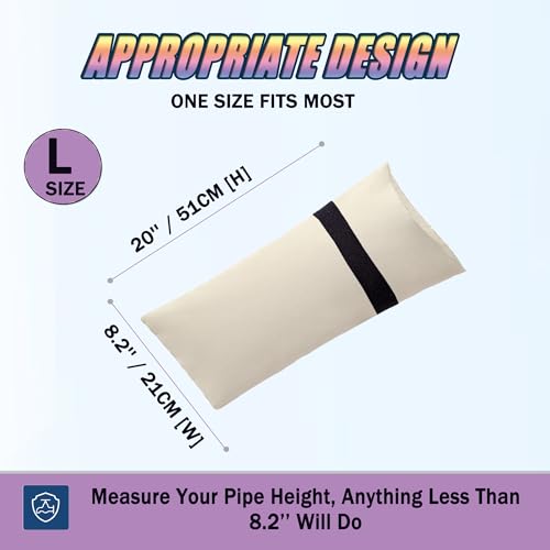 Outdoor Faucet Covers for Winter, 8.2" W x 20" H Outside Yard Hydrant Protector Socks Winter, Insulated Hose Bib Protector Cover, Spigot Pipe Cover Freeze Protection - Beige - color: Beige, size: 8.2" W x 20" H