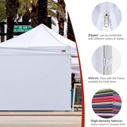 ABCCANOPY Instant Canopy SunWall 10x15 FT, 1 Pack Sidewall Only, No Frame or Top, Beige - color: beige, size: 10x15