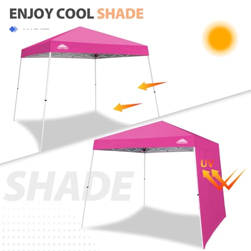EAGLE PEAK Sunwall/Sidewall for 10x10 Slant Leg Canopy Only, 1 Sidewall, Pink - color: Pink