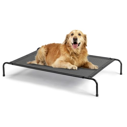 Elevated Dog Bed for Dogs Pets, Washable Pet Bed, Raised Dog Bed for Indoor Outdoor Use, Dog Hammock Cot with Durable Frame,50" D x 31" W x 8" H