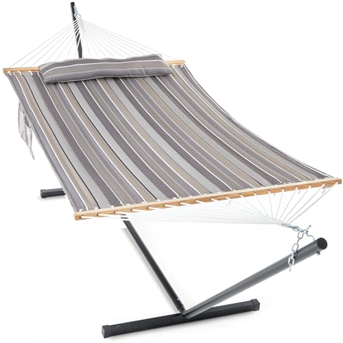 Fabric Hammock with Stand (Peace Dove) - color: Peace Dove