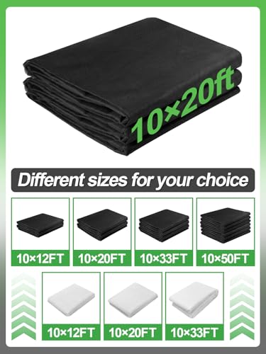 Stronger Garden Mesh Netting - 10 x 20 ft PP Nanocomposite Bird Net Barrier, Mosquito Netting Screen for Outdoor Plants Vegetables Patios Balconies Terraces, Shading Rate 33% (Black) - color: Black, size: 10x20 Ft