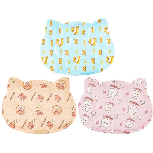Cat Cooling Mat, Adorable Animal Patterns, 45x34x2cm, Cool Pet Pad, Self-Cooling Pressure Activated Mat, Adorable Heat Relief, for Living Room Bedroom Windowsill Road Trip Vacation - color: puppy++bear