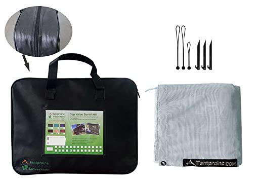 Tentproinc RV Awning Sun Shade Screen 7' X 13' 3'' (Fit for 14' Awning) Mesh Screen Sunshade Motorhome Camper Trailer Awning Sunscreen Shadescreen UV Blocker Complete Kits - 3 Year Warranty -Gray - color: Gray, size: 7' x 13'3'' -Actual Measurement