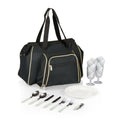 Picnic Time Toluca Insulated Cooler Picnic Tote, Black - color: Black
