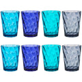 US Acrylic Optix Plastic Reusable Drinking Glasses (Set of 8) 14oz Rocks Cups in Coastal Colors | BPA-Free Tumblers, Made in USA | Top-Rack Dishwasher Safe - style: 14-ounce