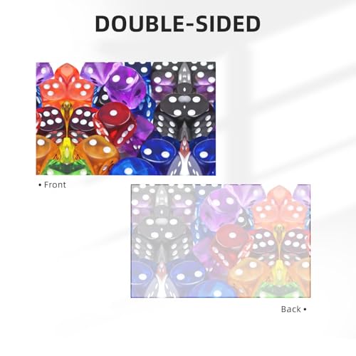 Games Dice Set Print Garden Banner 3x5 Ft Polyester Decorative Flag For Outdoor Yard, Party, Event Decoration With Grommets & Hanging Hardware