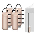 IALNAI 112 LBS Heavy Sand Bags for Canopy Outdoor Advertising Tent Sunshade Fixed Windproof Pop up Canopy Tent (Without Sand) 4-Pack - color: BEIGE
