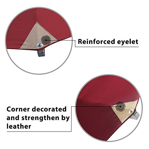 EliteShade USA 10-Year-Non-Fading 11ft 3-Tier Market Patio Umbrella, Commercial Grade Outdoor Table Umbrella with Cylinder Push-Up, Windproof & UPF 50+ UV Protection, Heavy Duty Ventilation for Garden, Deck, Pool, Backyard, Beach & Bistro, Burgundy - colo