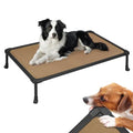 Veehoo Chew Proof Dog Bed, Non-Chewable Cot for Medium Dogs, Anti-Scratch Durable Hammock Raised Place for Training Platform, Outdoor Cooling Off Ground, CWC2420ACP