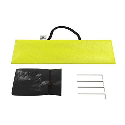 Beach Tent Sun Shelter for Shade with UV Protection, Water and Wind Resistant, Easy Set Up and Carry Bag by Wakeman Outdoors (Yellow)
