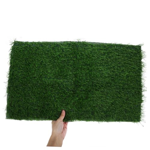 ibasenice Dog Artificial Grass Pee Pad for Potty Training Reusable Fake Grass Turf Drainage for Indoor and Outdoor Use Washable for Dogs