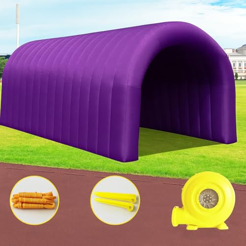 23x10x10FT Quick Setup Inflatable Tunnel Arch - for Sports Games, Trade Shows & Promotions (Blower Included) - color: Purple, size: 16.5FT