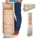 SWOOC Games® - Giant Tower Game with 3-in-1 Straightener, Table & Storage Box - 90% Faster Set Up with Transforming Box & Straightener - Starts at 2-4ft - Grows to Over 6ft - Large Outdoor Yard Games