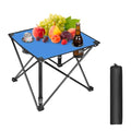 Moclever Foldable Camping Table–Ultralight Portable Table with Cup Holders&Carry Bag, Perfect for Outdoor Adventures,Picnic,Beach, BBQ,Hiking & Home Use - style: 1 Pc Blue