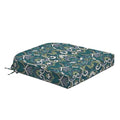 Arden Foam Outdoor Round Back Seat Cushion Kit, 20 x 19, Made with ProFoam, Rain-Proof, Fade Resistant, Sapphire Aurora Blue Damask - color: Sapphire Aurora Blue Damask, style: 20 x 19 Foam Rounded Back Seat Cushion