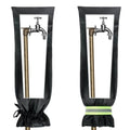 Outdoor Faucet Covers for Winter Freeze Protection 2 Pack Reusable Garden Faucet Cover Socks for Various Faucet Water Spigot Pipe Hose Bib,Waterproof Insulated Anti-Freeze Covers-XL - style: Reflective Velcro and Drawstring
