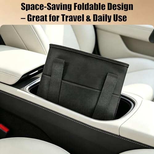 4-Cup Insulated Drink Carrier, Reusable Leakproof Tote Bag for Hot & Cold Drinks, Portable Cup Holder for Car Travel, Beach, Picnic, Camping & Commute